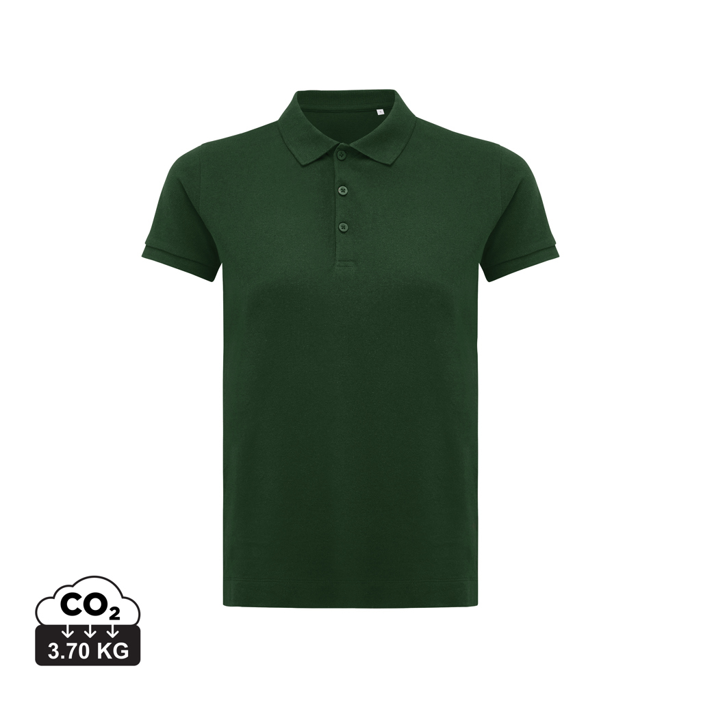Polo publicitaire Femme coton recyclé 220g Yosemite Iqoniq forest green